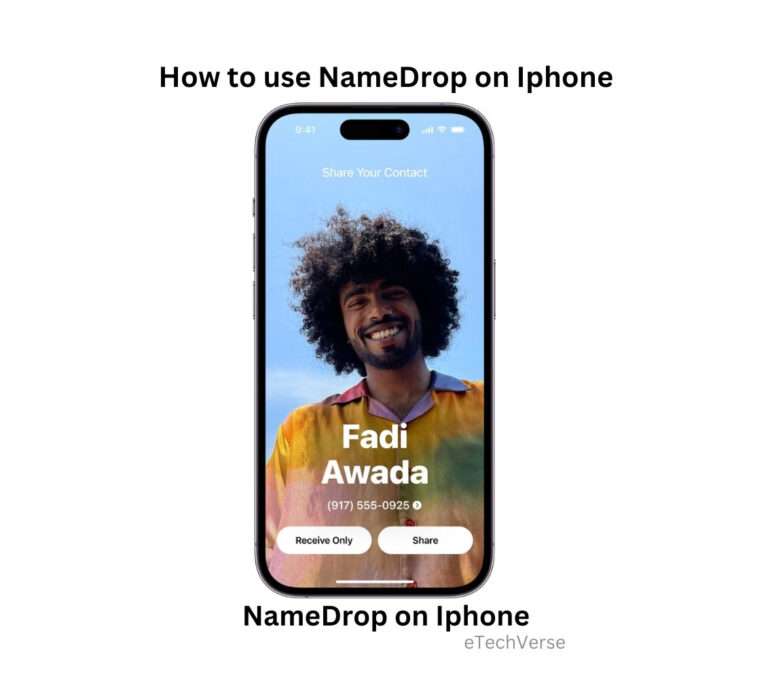 NameDrop on iphone